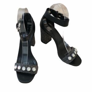 J. Crew Collection Jeweled Tweed Block Heels